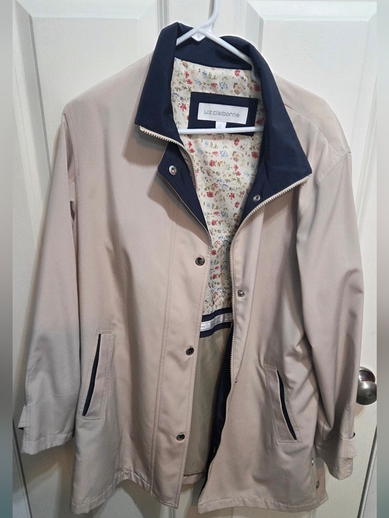 Liz Claiborne Jackets & Blazers - LIZ CLAIBORNE Large SP BEIGE WOMAN'S JACKET Spring Jacket Brand New Condition